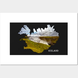 Souvenir of Gullfoss Waterfall and Iceland Posters and Art